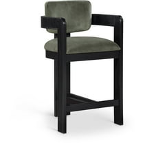 Meridian Furniture Sacha Green Velvet Stool
