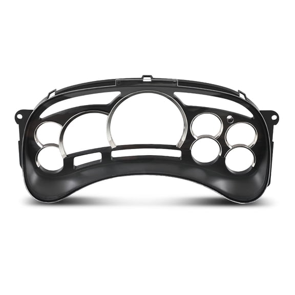 PIT66 Instrument Gauge Cluster Lens Cover Chrome Rings Fit for Chevy Silverado Avalanche Tahoe GMC Sierra Yukon Suburban 2003-2006