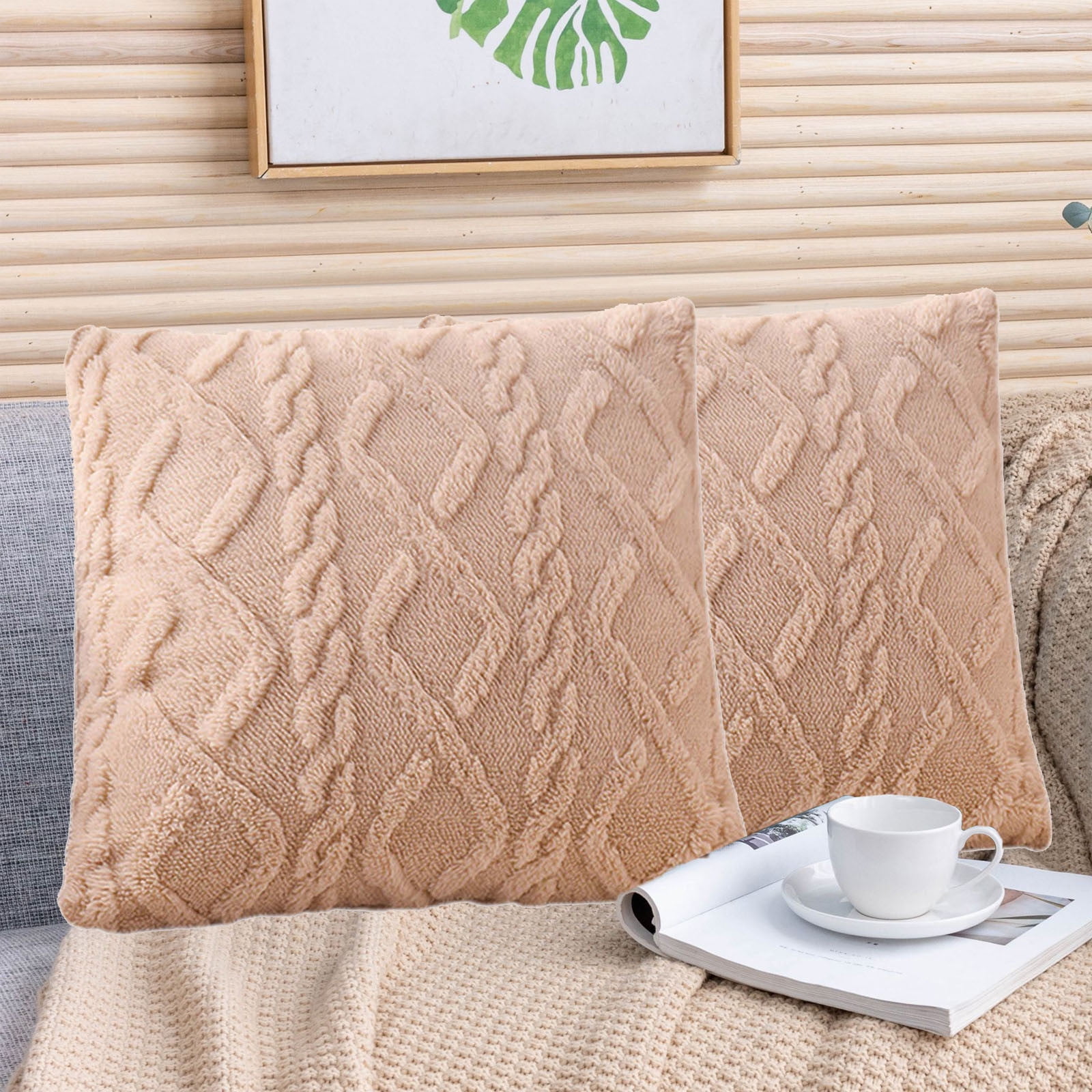 Amvlyk 15.74x15.74 In Couch Pillow Cases Summer Throw Pillows Home Decor For Living Room Bedroom Bed Cushion Outdoor