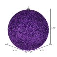 thumbnail image 3 of Vickerman N185726D Boule Perlée Prune de 4,75 Pouces avec Perçage 6 par Sac, 3 of 3