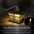 thumbnail image 6 of Classy Caps Ambience Solar Post Cap - Fits 3.5"x3.5" and 4"x4" Posts - Lit Candle Effect - Electroplated Copper, 6 of 10