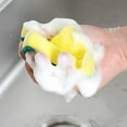 thumbnail image 2 of 14 Count Kitchen Sponges Dishwashing Pack, Microfiber Sponge, Dish Scrubber Set, Non Scratch, Highly Absorbent, Easy to Foam, More Durable, Esponja Para Lavar Los Platos, 2 of 6