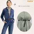 thumbnail image 3 of WHIPPY Women's Leather Skinny Waist Belt for Jeans Pants Dresses Plus Size, 3 of 7