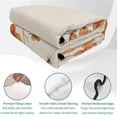 thumbnail image 4 of Full Quilt Set 78''x90'', Orange Spring Floral Lightweight Summer Bedspread Coverlet Set with 2 Pillow Shams, Summer Botanical Rustic Daisy Breathable All Season Quilt Bedding for Bedroom/Guest Room, 4 of 9