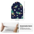 thumbnail image 2 of Picia Astronaut Dinosaur Pattern Knitted Beanie Hat for Men and Women , Unisex Winter Warm Stretchy Knit Cap Thick Fisherman Beanies Cuffed Plain Skull Caps, 2 of 6