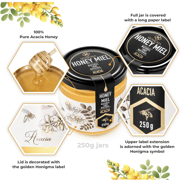 HONIGMA Acacia Honey | Ukrainian | Pure | Unpasteurized