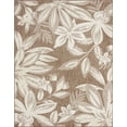 thumbnail image 3 of Bliss Rugs Floral Tropical Indoor Outdoor Area Rug for Patio, Porch, Garden | Brown 4' x 5'3'', 3 of 8