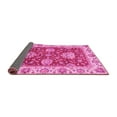 thumbnail image 2 of Ahgly Company Indoor Round Oriental Pink Traditional Area Rugs, 4' Round, 2 of 4