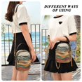 thumbnail image 6 of FORMRS Crossbody Bag for Women Quilted Travel Shoulder Cell Phone Purse with Chain Strap Handbag, Abstract Wavy Landscape, 6 of 7