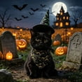 thumbnail image 7 of Aoznliie Dog Bandana, Halloween Hat & Scarf Set for Cats Small Dogs, 18x26 inch Pet Costume for Porch Geese, Black, 7 of 7