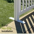thumbnail image 4 of 38in Tall (1 Post) Freestanding Zippity Finishing Post for Davidson or Kensington Portable Fences, Post with Portable Foot for Outdoor & Indoor Fence for Temporary Events, Easy DIY Install, ZP19063, 4 of 9
