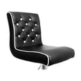 thumbnail image 2 of Best Master Swivel Bar Stool With Crystal and Tufted Look in Black (Set of 2), 2 of 4
