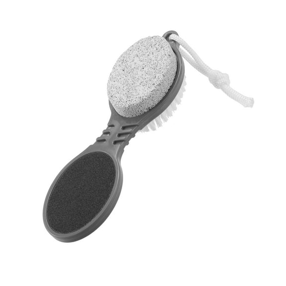 Vocoste 1 Pc Multi Purpose 4 in 1 Foot File with Foot Scrubber Removes Dead Skin Gray