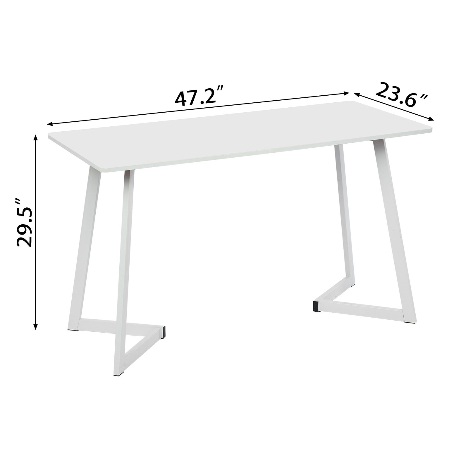 Meitianfacai Deals Clearance Computer Desk 47inch Computer Desk Modern Home Office Table Long