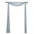 Efavormart 18Ft Dusty Blue Sheer Organza Curtain Panels, Window Scarf ...