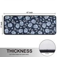 thumbnail image 5 of Kitchen Rugs Sets Of 2,Pioneer Flower Floral Print Pattern Anti Fatigue Kitchen Mat Rugs Non Slip Washable,Decorative Kitchen Floor Mats for Kitchen,Sink,Laundry,17"x47"+17"x47", 5 of 5