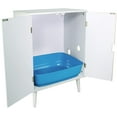 thumbnail image 5 of Penn-Plax Cat Walk Furniture: Contemporary Home Cat Litter Hide-Away Cabinet – All White, 5 of 6