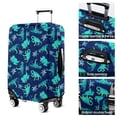 thumbnail image 5 of DarkBlue Cartoon Dinosaurs Palms Pattern Luggage Cover Fashion Suitcase Cover Baggage Covers Fit 25-28 Inch Luggage (Go Travel), 5 of 5