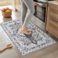 thumbnail image 2 of Ultrug Vintage Floral Print Rugs Soft Boho Carpet Retro Distressed Area Rug for Living Room Bedroom Home Decor,2'x3',Brown, 2 of 7