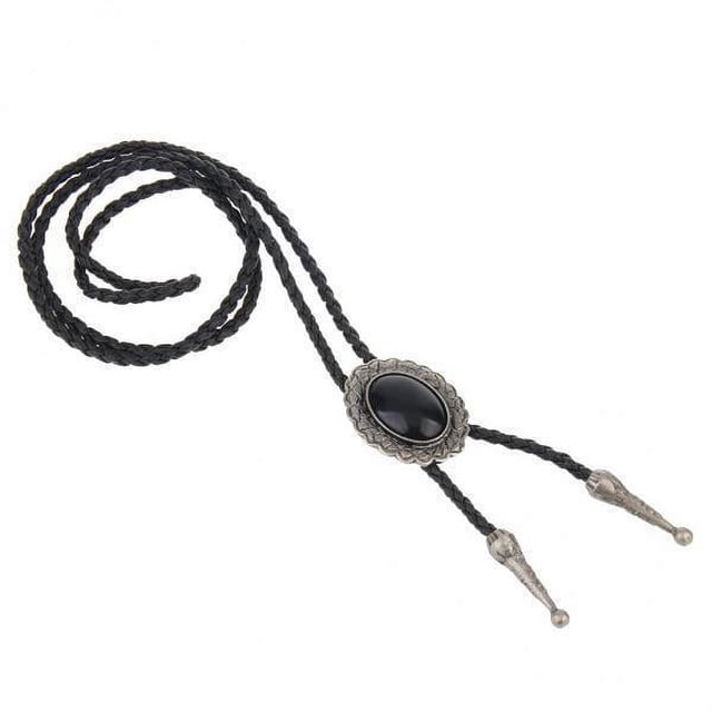 2x Bolo Tie Rodeo Cowboy PU Leather Star Colgante