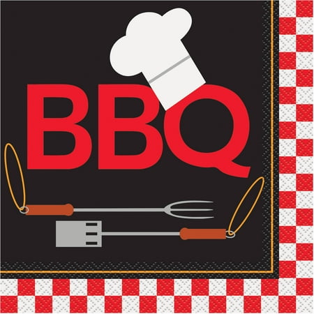 napkins bbq 16ct backyard lunch