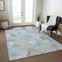 Addison Rugs Chantille Indoor/Outdoor Transitional Floral Sky Washable Rectangle Rug, 10' x 14'