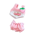 thumbnail image 2 of 2 uds chaleco y pantalones cortos para disfraces de muñecos de peluche flexibilidad lindo para niñas pequeñas ropa para muñecas trajes para muñecos de rosa, 2 of 7