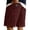 Wine, variant on Men‘s Corduroy Shorts Casual Elastic Waistband Regular Fit Shorts Solid Color Lightweight Shorts with Pockets, L