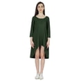 thumbnail image 2 of Inkmeso Solid Summer Casual Tunic Dress For Women's Short Mini Dresses With Button Placket, 2 of 7