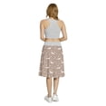 thumbnail image 5 of Women's Dog Bone Silhouette Domestic Animal A-line Printed Skirt Casual Wear, 2XL, Warm Taupe and White, by Ambesonne, 5 of 6