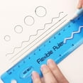 thumbnail image 3 of 4 Pcs Flexible Rulers, 30cm Flexible Bendable Plastic Ruler, 3 of 9