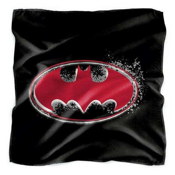Batman Hardcore Noir Bat Logo Bandana (21 in x 21 in)