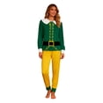thumbnail image 3 of Christmas Family Pjs Comfy Elf Christmas Pajamas Holiday Long Sleeve Crew Neck Sleepwear Mommy and Me Christmas Pajamas, 3 of 7