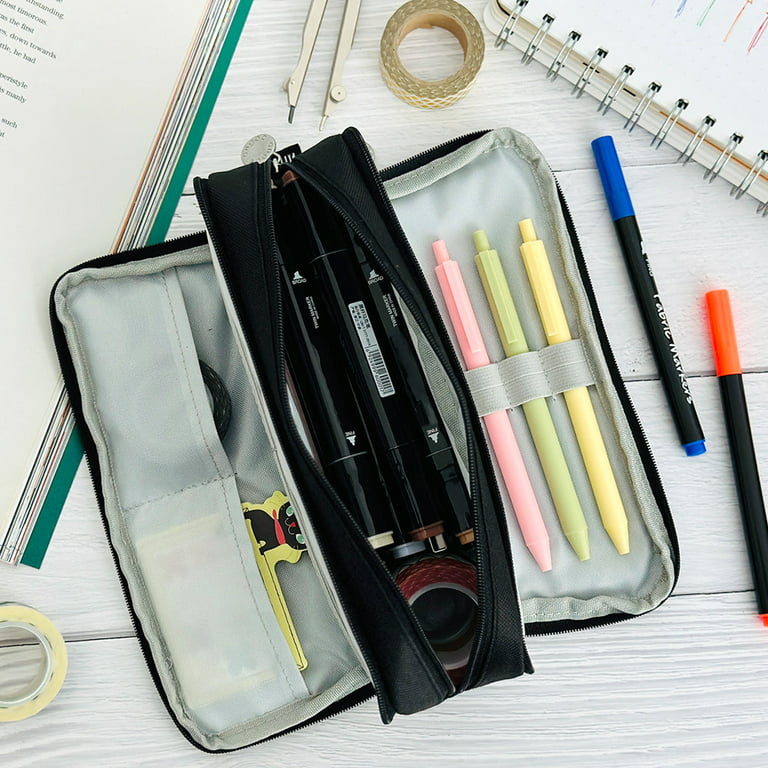 Kipling 100 Pens Printed School Pencil Case Organizer with Zipper  Compartment 