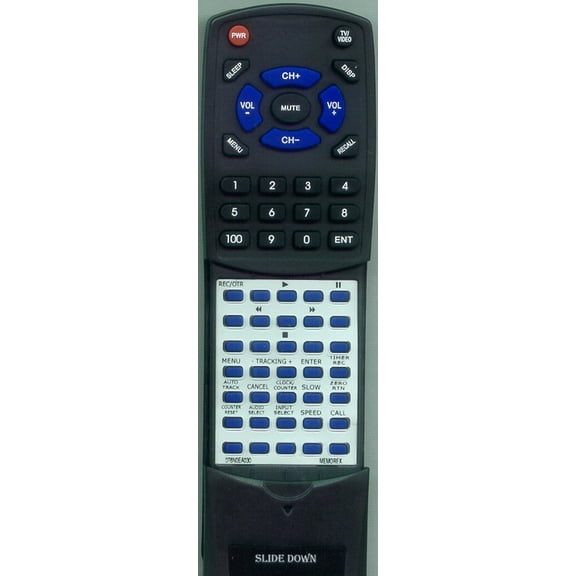 Replacement Remote for MEMOREX RT076N0EA030, 076N0EA030, MVR2041, MVR2040AC, MVR4041, MVR2040A SERIES C, MVR2040ASERIESC