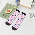 thumbnail image 7 of Fuzoiu Cartoon Poodle Dog Print Adult Socks, Crew Moisture-wicking Socks, Unisex Cushion Crew Socks,Casual Sports Ankle Socks, 7 of 7