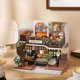 thumbnail image 3 of Wooden DIY hut jungle Momo Tea scaled cute shop exquisite ornaments furniture with dust cover, creative romantic birthday gift, 3 of 5