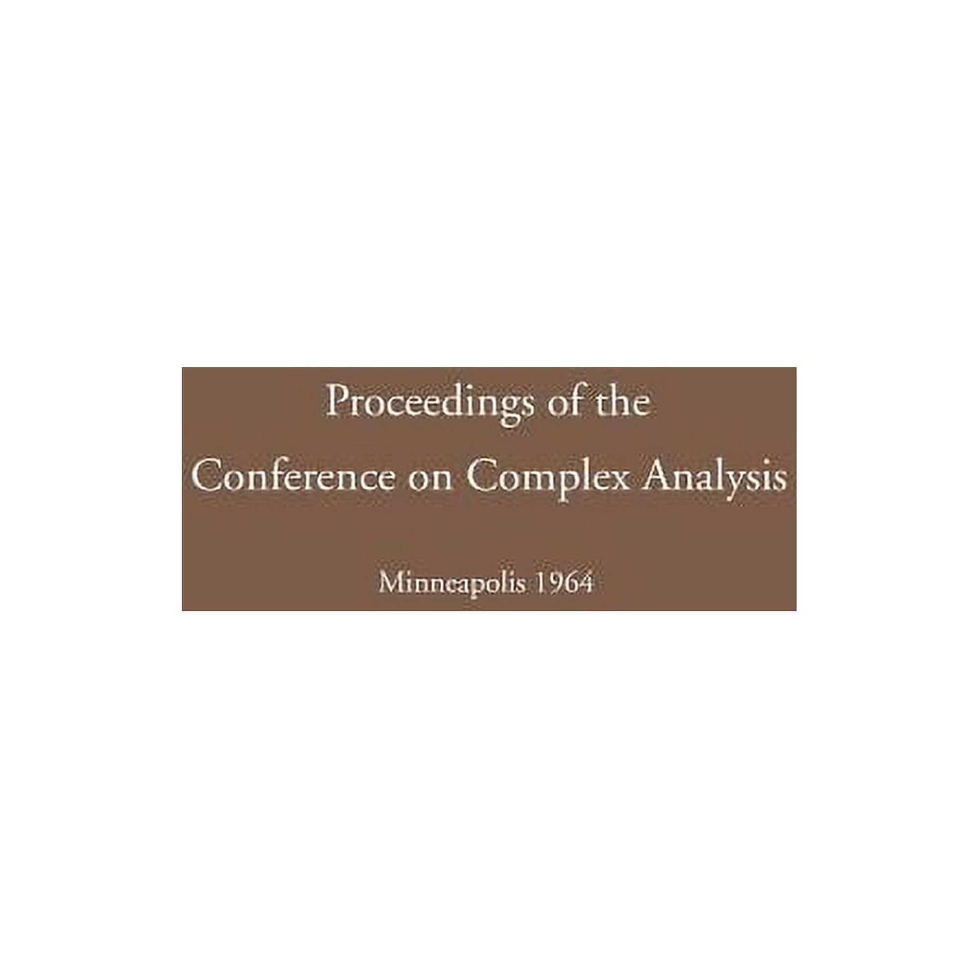 Proceedings of the Conference on Complex Analysis (Paperback)