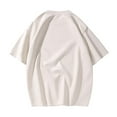 thumbnail image 3 of Ketyyh-chn99 T-Shirts pour Homme Débardeur Homme 2024 Été T-Shirts en Coton pour Hommes Col Rond Manches Courtes Beige,G, 3 of 3