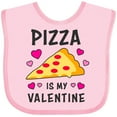 thumbnail image 3 of Inktastic Pizza is My Valentine with Hearts Boys or Girls Baby Bib, 3 of 4