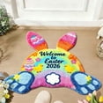 thumbnail image 2 of TIELUTT Easter Bunny with A Shaped Welcome Mat Absorbent Non and Durable Easter Bunny Shaped Rug Made Of Stone Throw Blanket Soft Kids Rug Throws and Blankets Soft Area Rug Fussy Blanket, 2 of 8