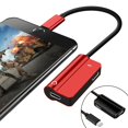 thumbnail image 4 of Headphone Adapter 2A Splitter 2 In 1 Dual Jack Aux Audio Double Lighting Support Charging & Calling & Sync Cable Connector Earphone Charger Gift For, 4 of 5