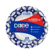 Dixie Ultra Disposable Paper Bowls, 20 Ounce, 25 Count