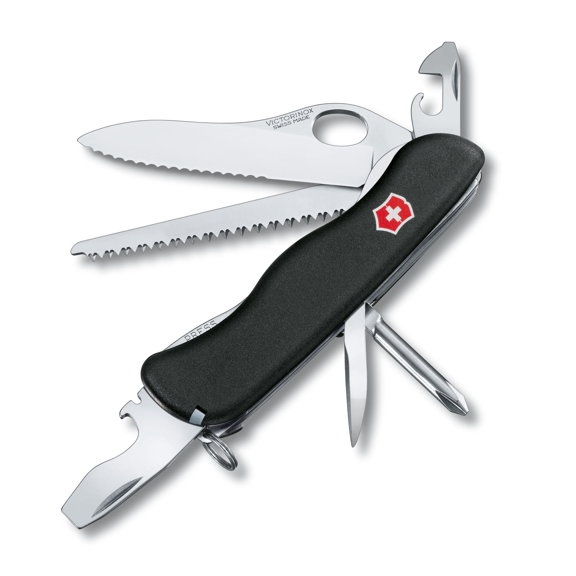 Victorinox One-Hand Trekker 12 Function Black Pocket Knife - Walmart.com