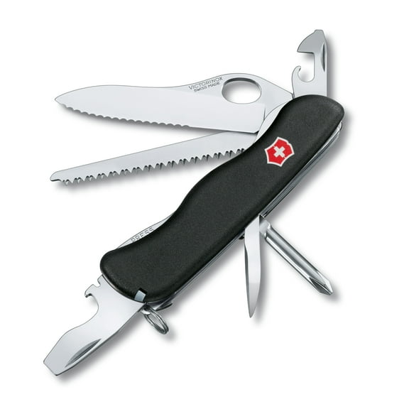 Victorinox One-Hand Trekker 12 Function Black Pocket Knife