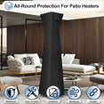 thumbnail image 4 of Housses Imperméables pour Chauffage de Patio Extérieur avec Fermeture Éclair et Sac de Rangement, Housse de Chauffage Robuste au Propane Antipoussière, Résistante aux UV et Coupe-Vent pour Chauffage sur Pied, 1 Paquet-90hx23lx23w Pouces Noir, 4 of 7