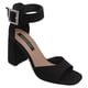 thumbnail image 1 of Sandalia con tacón Lady en Gamuza – Negro, 1 of 3