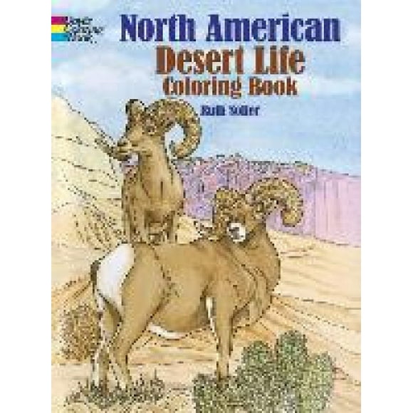 North American Desert Life Colouring Book (Dover Nature Colouring Book)