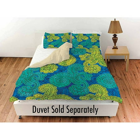 Thumbprintz Funky Florals Paisley Royal Blue Standard Sham, 30