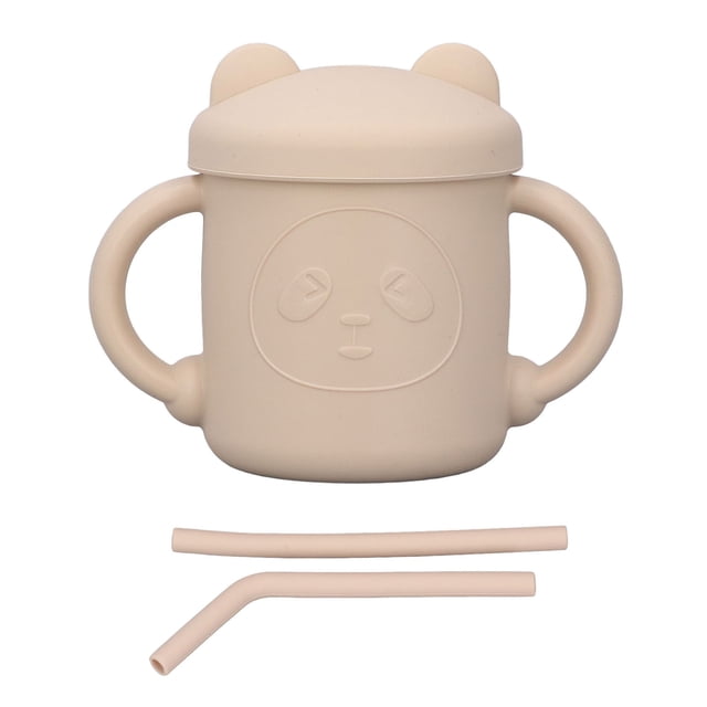 Taza De Silicona Para Bebé ANGGREK Dos Asas Entrenamiento Para Beber Agarre Firme